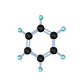 Benzene Molecule 3D