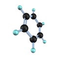 Benzene Molecule 3D