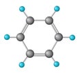 Benzene Structure Royalty Free Stock Photo