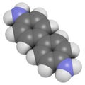 Benzidine (4,4Ã¢â¬â¢-diaminobiphenyl) chemical. Highly carcinogenic. Used in production of dyes