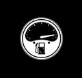 Fuel indicator. full fuel tank concept. Fuel consumption concept. Fuel indicator icon. Royalty Free Stock Photo