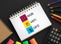 BEP - Break Even Point acronym on notepad, business concept background Royalty Free Stock Photo