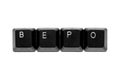 Bepo keyboard keys Royalty Free Stock Photo