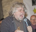 Beppe Grillo angry,screaming,