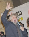 Beppe Grillo angry,screaming,