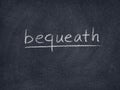 Bequeath Royalty Free Stock Photo