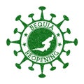 Bequia Reopening Stamp.