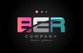 BER b e r three letter logo icon design