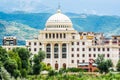 Berat, Albania - July 31, 2014. Albanian University - private institution