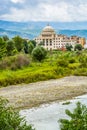 Berat, Albania - July 31, 2014. Albanian University - private institution