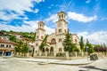 Berat, Albania - July 31, 2014. Saint Demetrius Cathedral, originally Katedralja orthodhokse `Shen Dhimitri` Royalty Free Stock Photo