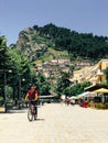 Berat, Albania- June 2018: Modern part of Berat city in Albania