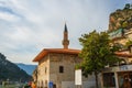 BERAT, ALBANIA: View of the Old Bachelors' Mosque in Berat.