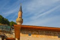 BERAT, ALBANIA: View of the Old Bachelors& x27; Mosque in Berat.