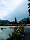 Beratan temple on the lake