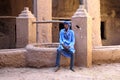 Berber in blue, Ait-Benhaddou, Morocco