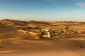 The berber camp in Sahara desert, Morocco Royalty Free Stock Photo