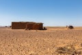 Berber house in the desert Sahara Royalty Free Stock Photo