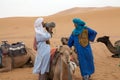 Berber men with camel