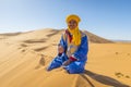Berber nomad in Sahara desert, Morocco