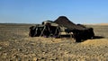 Berber tent in Merzouga desert Royalty Free Stock Photo