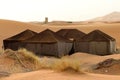 Berber tents in the Sahara Royalty Free Stock Photo