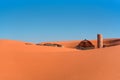 Berber tents in the Sands of the Sahara desert Royalty Free Stock Photo