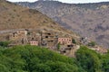 A berber village near Imlil near Toubkal National Park, Morocco Royalty Free Stock Photo