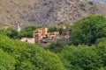 A berber village near Imlil near Toubkal National Park, Morocco Royalty Free Stock Photo