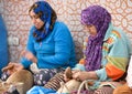 Berber women working, Morocco