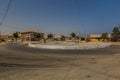 BERBERA, SOMALILAND - APRIL 14, 2019: View of a roundabout in Berbera, Somalila Royalty Free Stock Photo