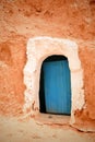 Berbers house blue door Royalty Free Stock Photo