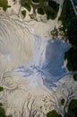 Berca Mud Volcano from drone aerial Romania Royalty Free Stock Photo