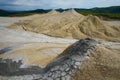 Berca Mud Volcano from drone aerial Romania Europe