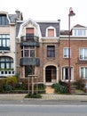 Berchem-Sainte-Agathe, Brussels Capital Region, Belgium - Traditional art deco houses in a residential street Royalty Free Stock Photo