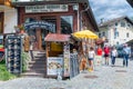 People in shopping street Schonau am Konigssee near Berchtesgaden, Germany