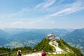 Berchtesgaden, Germany - July 25: View of Kehlsteinhaus Eagle`s Nest, a Third Reich-era building erected atop the
