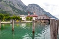 Berchtesgaden, Lake Koenigssee, Church St. Bartholomae Royalty Free Stock Photo