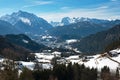 Berchtesgaden View, captured from the Rossfeld Panorama Strasse, in Germany
