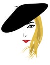 A Blonde in a Black Beret