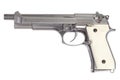 Beretta M9 long gun isolated on white Royalty Free Stock Photo