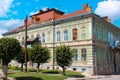 Berezhany, Ukraine - August 24, 2013: Old houses on the streets of a small Ukrainian city founded in 1375, now the population of Royalty Free Stock Photo