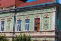 Berezhany, Ukraine - August 24, 2013: Old houses on the streets of a small Ukrainian city founded in 1375, now the population of Royalty Free Stock Photo