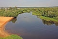 Berezina river in Belarus Royalty Free Stock Photo