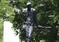 Berezniki, Russia - September 1, 2017: the monument Reshetova A L , famous Russian writer,