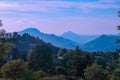 Bergamo - Aerial panoramic view of the Bergamo Alps seen from CittË Alta (Upper Town), Italy Royalty Free Stock Photo