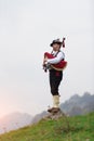 Bergamo bagpipe. Traditional instrument of northern Italy similar to the Scottish instruments and Galician gaita Royalty Free Stock Photo