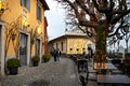 BERGAMO, ITALY - APRIL 2022: Funicolare S.Vigilio, funicular railway connecting Bergamo\'s Upper City to San Vigilio Royalty Free Stock Photo