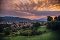 Bergamo italy city dolomites sunset sunrise landscape