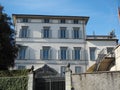 Bergamo, Italy. The facade of the Palazzo Trussardi where the famous TV presenter Michelle Hunziker lives Royalty Free Stock Photo